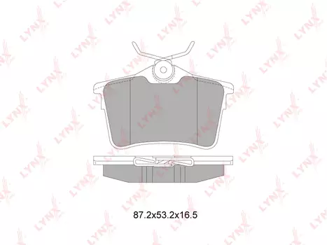Тормозные колодки дисковые LYNXAUTO BD-6113
