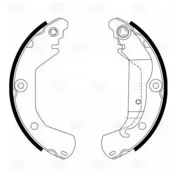 Тормозные колодки барабанные задняя ось TRIALLI GF 4542