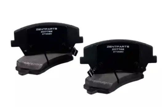 Тормозные колодки дисковые передняя ось ZENTPARTS Z07722