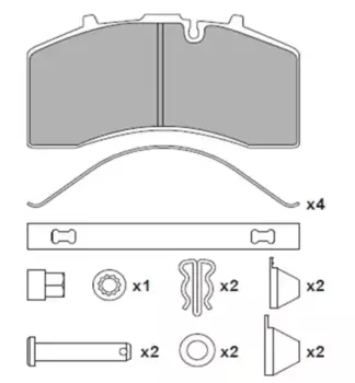 Тормозные колодки дисковые WUHLERMANN 31010029