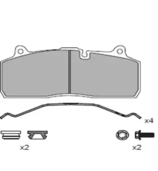 Тормозные колодки дисковые WUHLERMANN 31010044