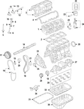 Колпачки маслосъемные MAZDA B63010155
