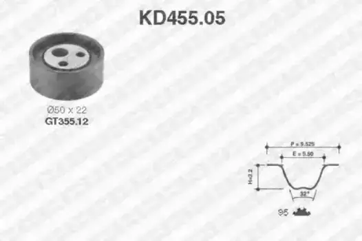 Комплект ГРМ SNR KD455.05