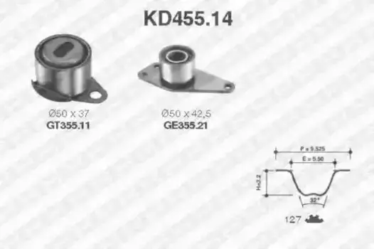 Комплект ГРМ SNR KD455.14
