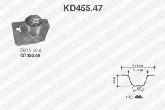 Комплект ГРМ SNR KD455.47