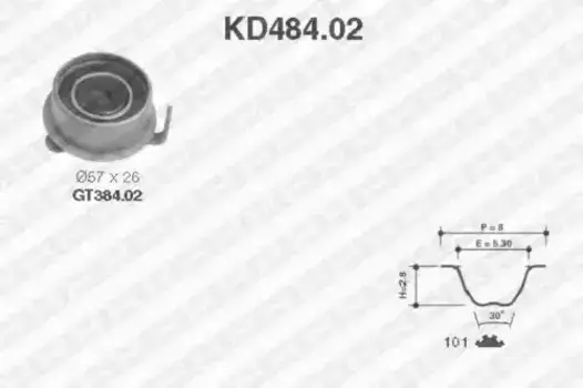 Комплект ГРМ SNR KD484.02