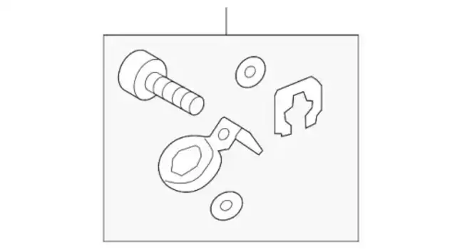 комплект крепежей для радиатора теплообменника!\ VAG 5WA815155