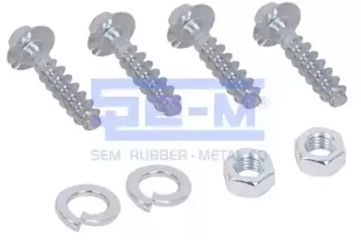 комплект крепежный пневмопод. с пластик.стак. !3самореза+2гайки M12+2гровера \SAF 16157 SE-M