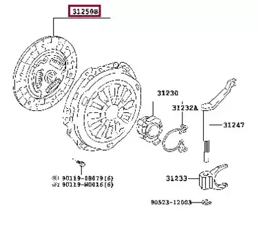 Комплект сцепления TOYOTA / LEXUS 3125059635