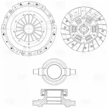 Комплект сцепления TRIALLI FR 0704