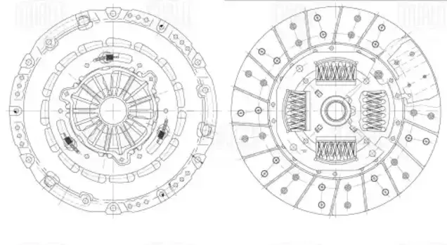 Комплект сцепления TRIALLI FR 1033