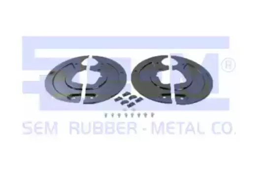 комплект щитков пылезащитных !на ось кв.балка 120 SN4218-2 16град \BPW H.. 8-9т 12125 SE-M