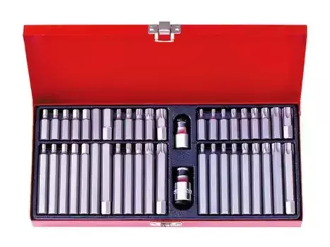 комплект вставок (бит)! 10 мм ассортимент 44 пр. KING TONY\ 1044CQ