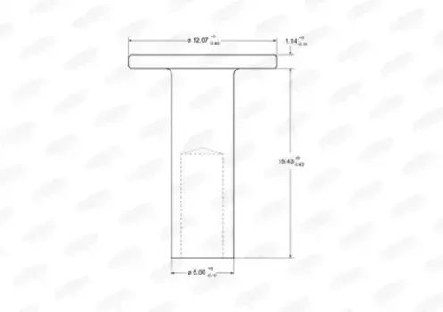 комплект заклепок! 100шт. 5x15 оцинков.сталь, полутрубчатые\ 93275 BERAL