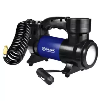 компрессор для накачки шин! ПРОФИ-45Ф с фонарем 12V 45л/мин\ БАК.99178 БЕЛАК