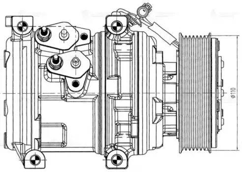 компрессор кондиц.! 7PK\ GAZ Next 2.5D 13> LCAC 0315 LUZAR