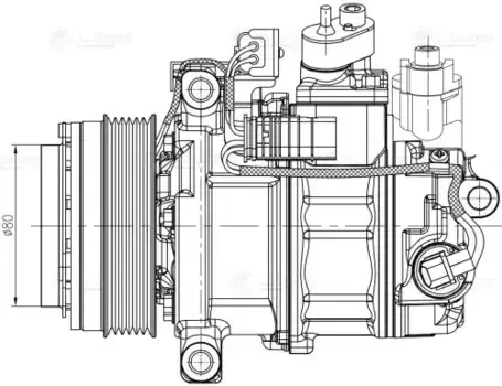 Компрессор кондиц. для а/м Mercedes-Benz GLK (X204) (08-) 2.2D (LCAC 1522) LUZAR