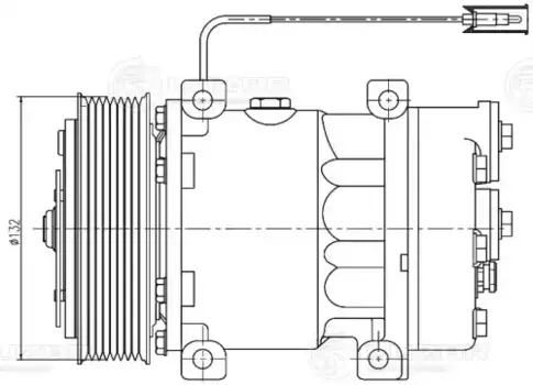 компрессор кондиционера! \Volvo FH LCAC 1026 LUZAR