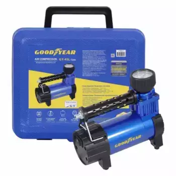 компрессор воздушный! GY-45L CASE 45л/мин, питание от АКБ, кейс для хранения\ GY000116 GOODYEAR