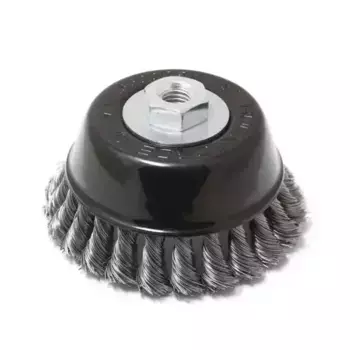 кордщетка! чашеобразная стальная витая для УШМ 125мм, в блистере\ RF-BWC105 ROCK FORCE