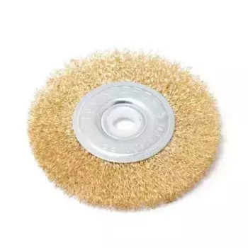 кордщетка! дисковая латунная для УШМ 100мм, в блистере\ RF-BWF004 ROCK FORCE