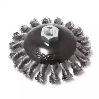 кордщетка! дисковая 'получаша' стальная витая для УШМ 100мм, в блистере\ RF-BWD104 ROCK FORCE