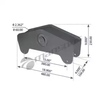 коромысло рессоры !(м)\BPW 300206 MANSONS