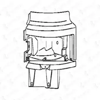 корпус фары! левый\ Scania R.114/124/144, P.94/114/124 144/155 COVIND