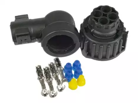 корпус штекера!4-pin DIN72585 с личин. мама 0.5-1mm2 под кабель D=5mm Г-образн.\Univers. 88-00719-SX STELLOX