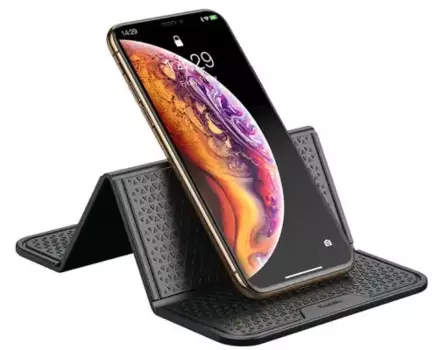 коврик противоскользящий! складной черный\