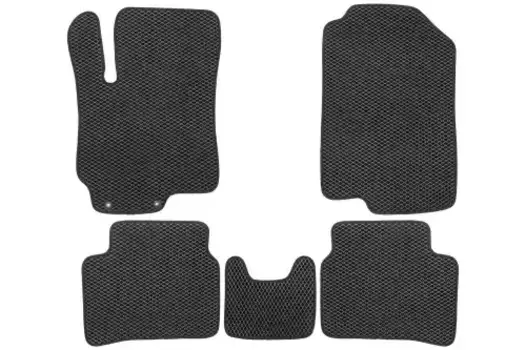 Коврики в салон AUTOFAMILY EVA.B.0502505822110K Hyundai KIA Solaris Rio X-line 2017-н.в. 5 шт. черный