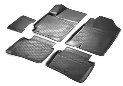 Коврики в салон BRIX BRX0040007 Hyundai KIA Rio Solaris Rio X-line 2017-н.в. 5 шт. черный