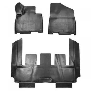 Коврики в салон NORPLAST NPА10-C43-032 KIA Carnival 2020-н.в. 3 шт. черный