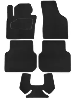 Коврики в салон REZKON 2035010100 Volkswagen Jetta 2011-2020 4 шт. черный