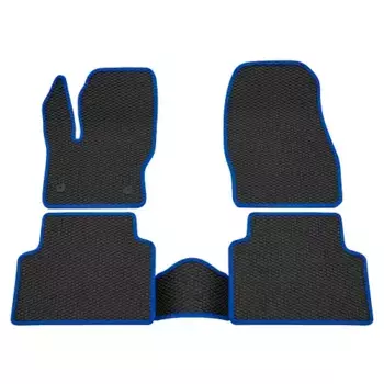 Коврики в салон REZKON 9016020103 Ford Kuga 2012-2019 4 шт. черный синий