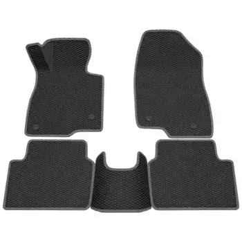 Коврики в салон REZKON 9223015202 Mazda 6 2012-2018 4 шт. черный серый