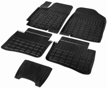 Коврики в салон RIVAL 62305001 Hyundai KIA Rio Solaris 2010-2017 5 шт. черный