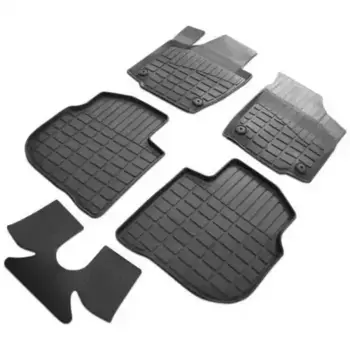 Коврики в салон RIVAL 65102001 Volkswagen Skoda Polo Rapid 2013-н.в. 5 шт. черный