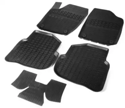 Коврики в салон RIVAL 65804001 Volkswagen Polo 2016-2020 5 шт. черный