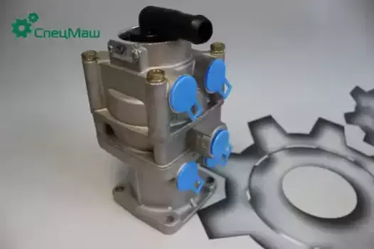 кран тормозной! подпедальный 2х-секционный, н/о под трубку\ МАЗ 5440/6430/4370/650108 8090-3514100 СПЕЦМАШ