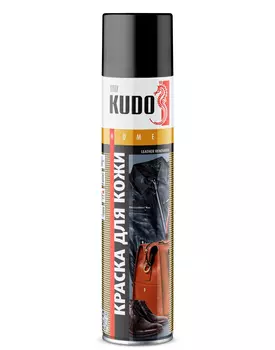 краска! для гладкой кожи чёрная 400мл\ KU-5241 KUDO