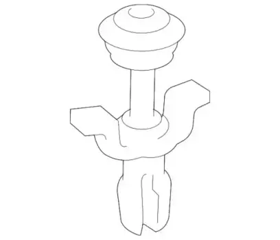 крепеж радиатора! верхний \MB W211 2.6 02-08 2115040059
