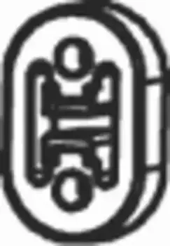 крепление глушителя! резина\ Hyundai 38801 DINEX