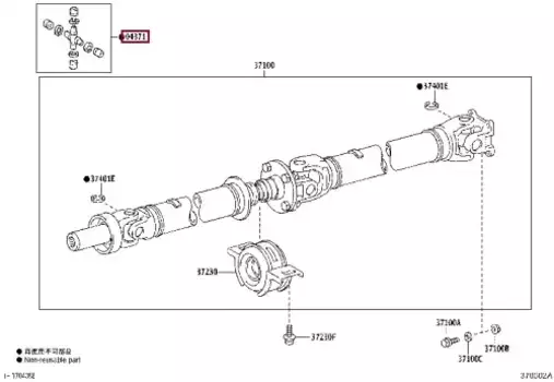 Крестовина кардана TOYOTA / LEXUS 04371-0K110