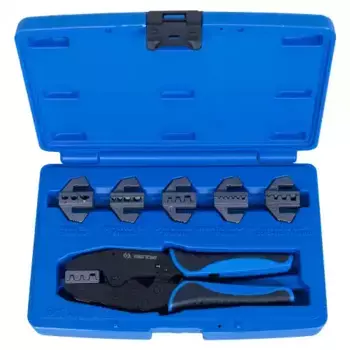 кримпер! храповичный для обжима изолированных наконечников, 7 предметов, кейс\ 42107GX KING TONY