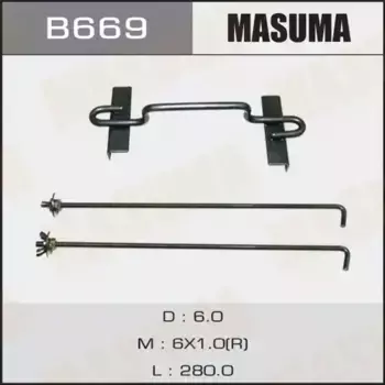 кронштейн крепления АКБ! типоразмер d60-100а/ч\ B669 MASUMA
