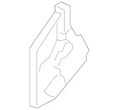 кронштейн! крепления стекла\ Porsche Cayenne 11-17 95851163300