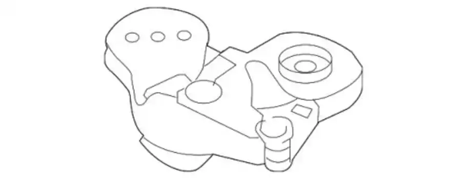 кронштейн опоры ДВС левый!\ Audi A6 04-12 4F0199351S VAG