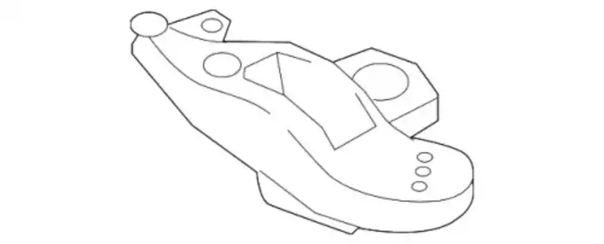 кронштейн опоры ДВС прав.!\ Audi A6 2.7 06> 4F0199352M VAG