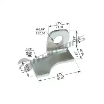 кронштейн полурессоры! (м) внутренний, под сайлентблок (уголок)\ FRL 360.009 MANSONS